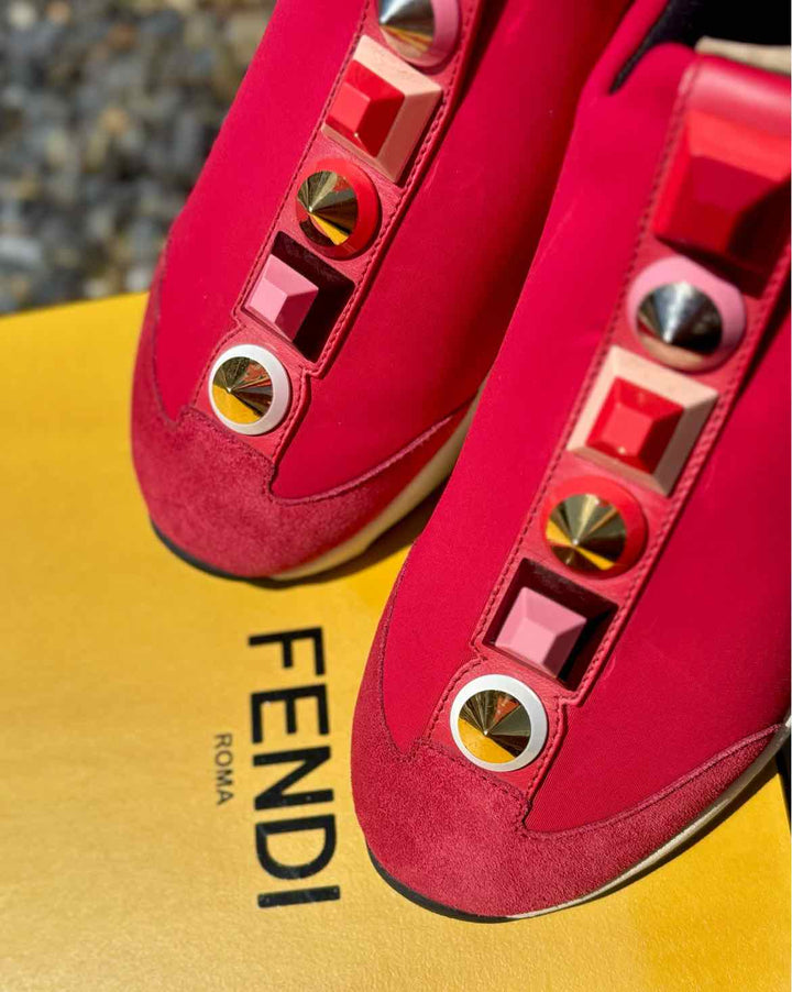 Shoe Size 37 Fendi Red Luxury - Sneakers