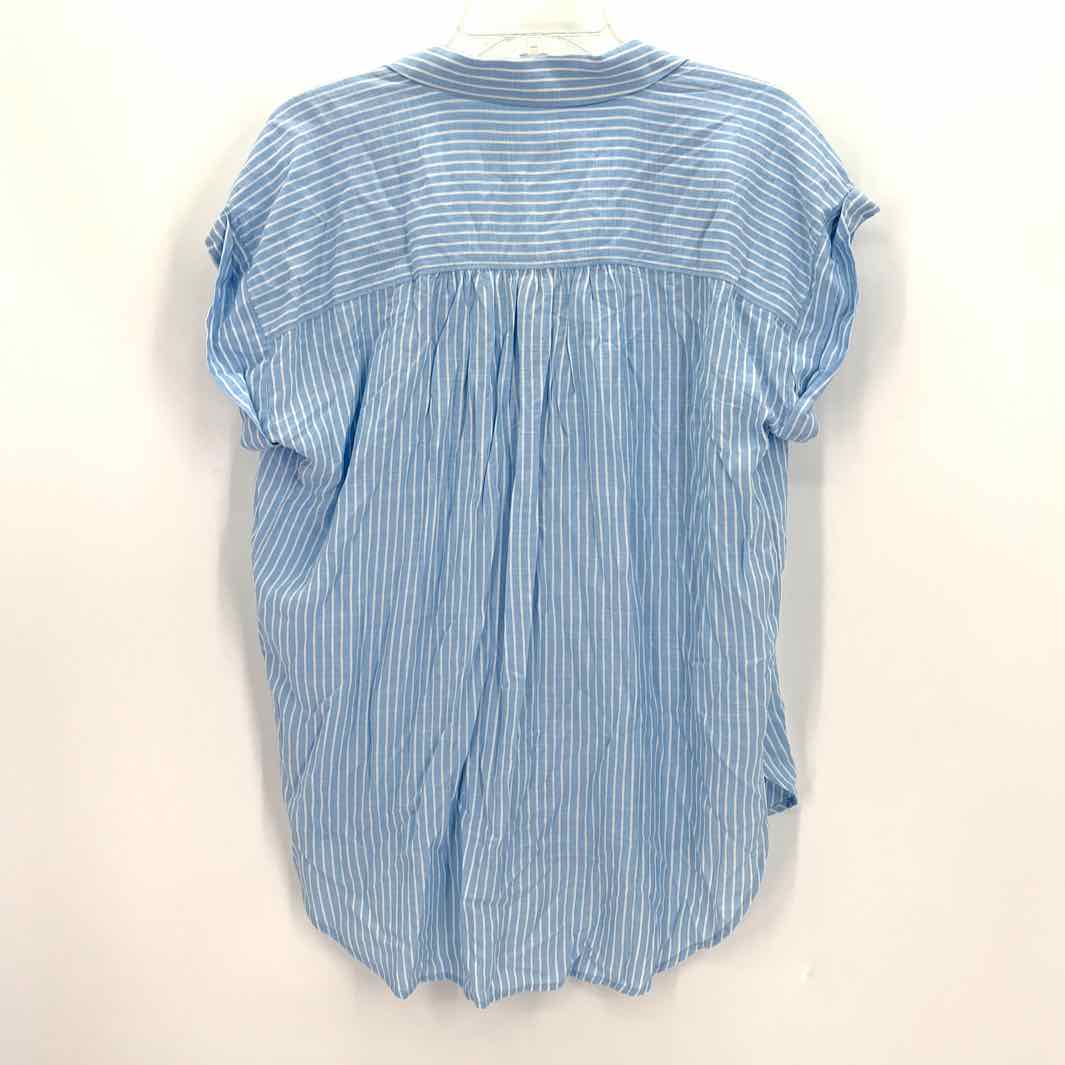 Size M LOFT Blue Print Shirt