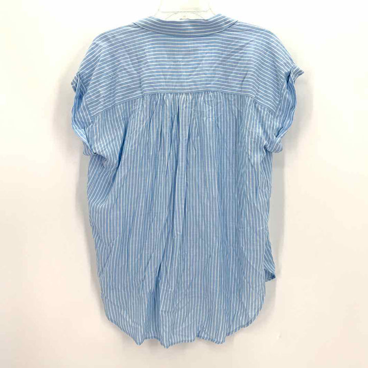 Size M LOFT Blue Print Shirt
