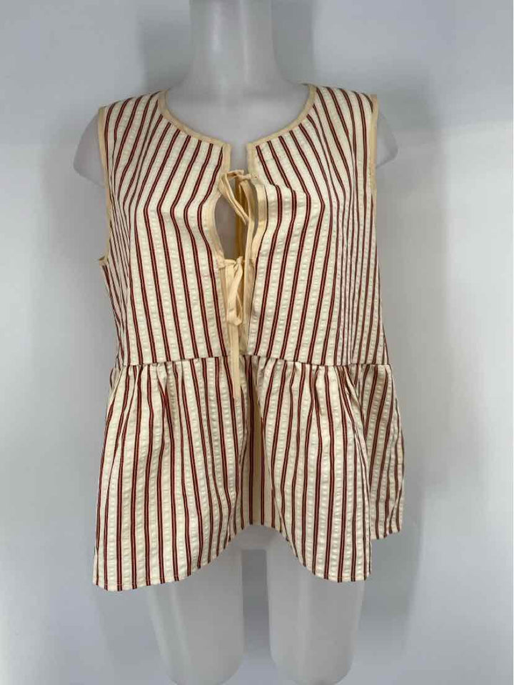 Size L CUPSHE Cream Shirt