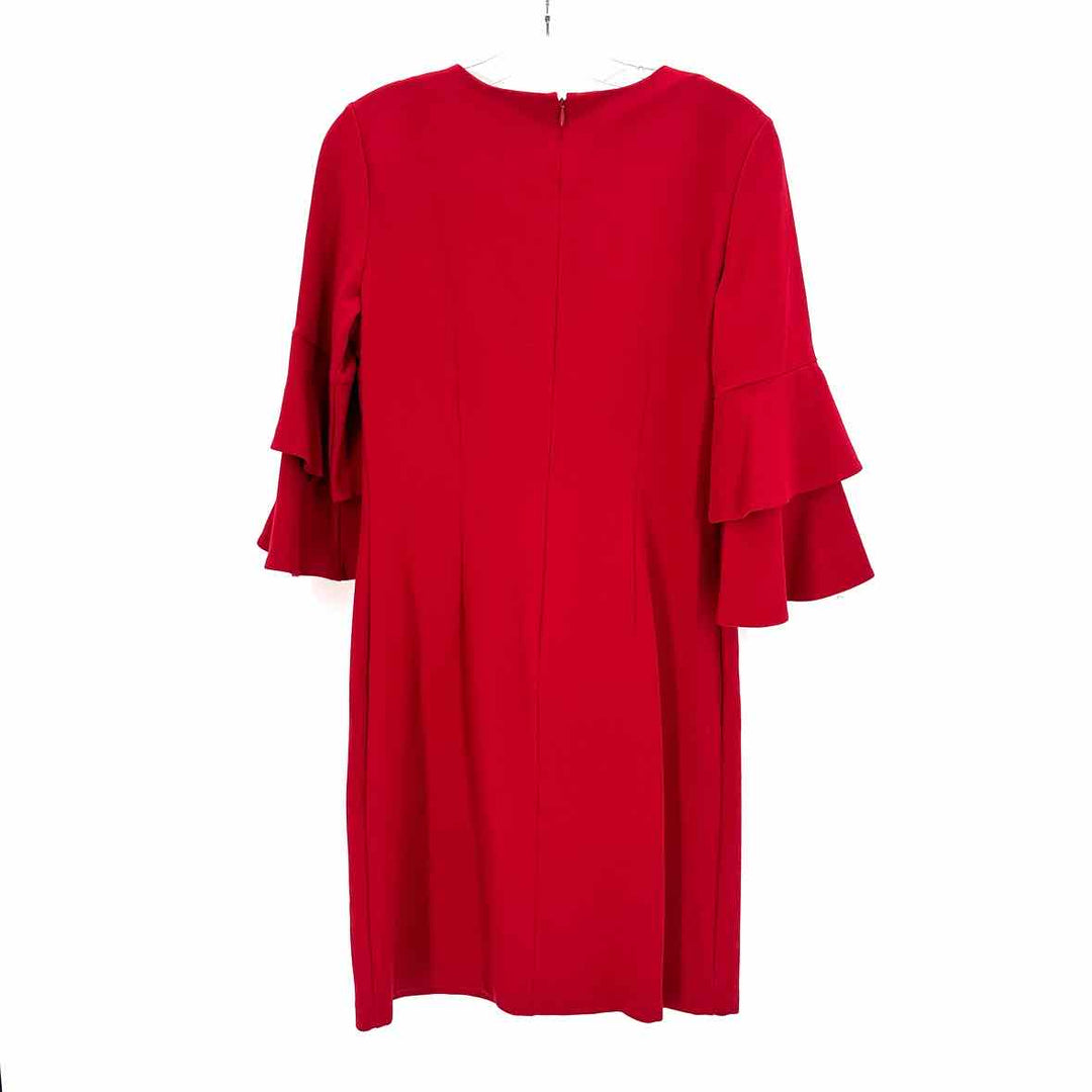 Size S J MCLAUGHLIN Red Knit Dress