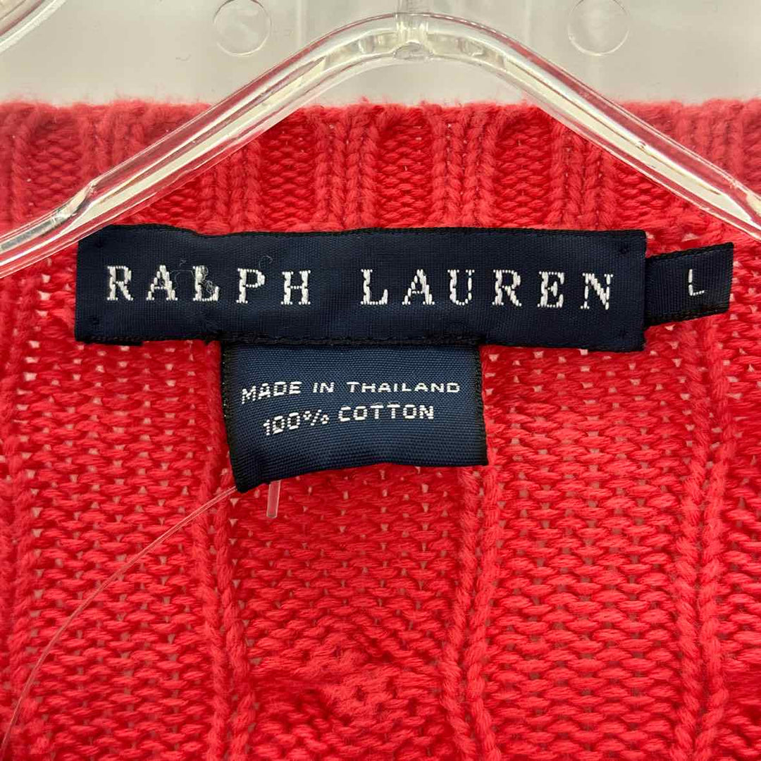 Size L RALPH LAUREN Salmon Sweater