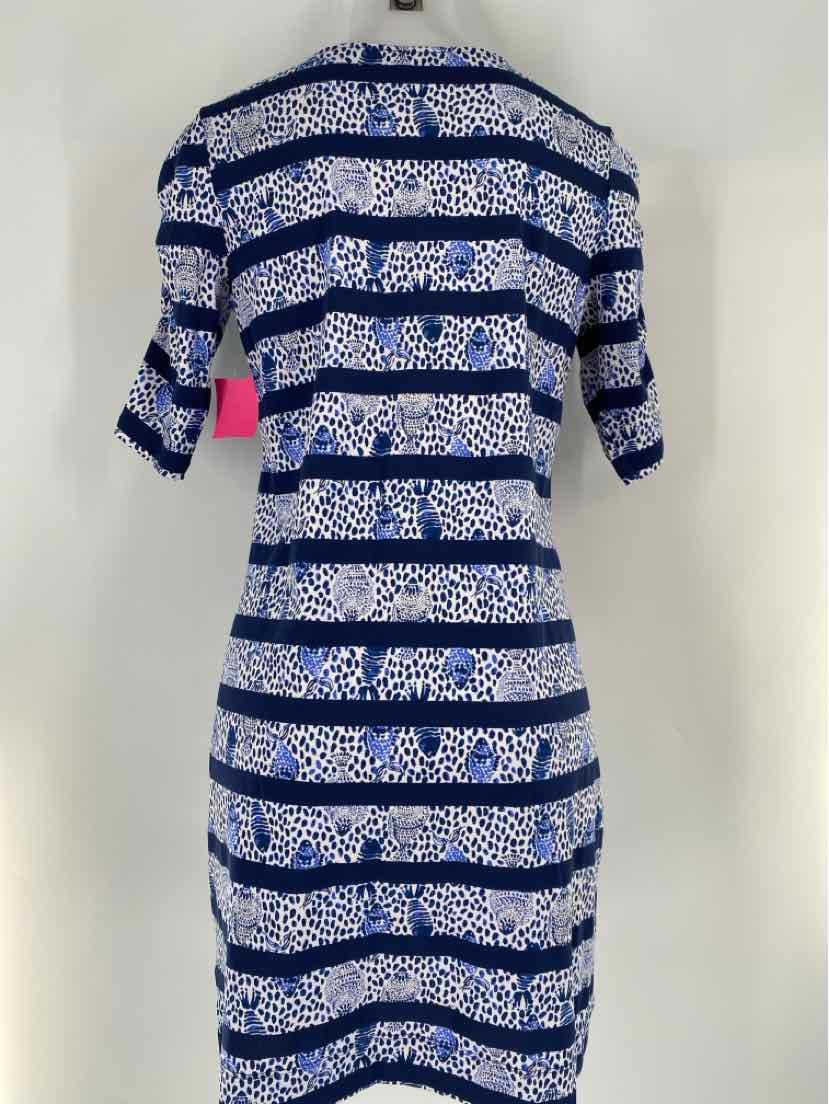 Size M Lilly Pulitzer Navy Print Dress