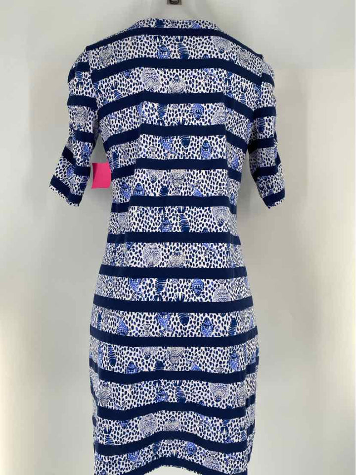 Size M Lilly Pulitzer Navy Print Dress