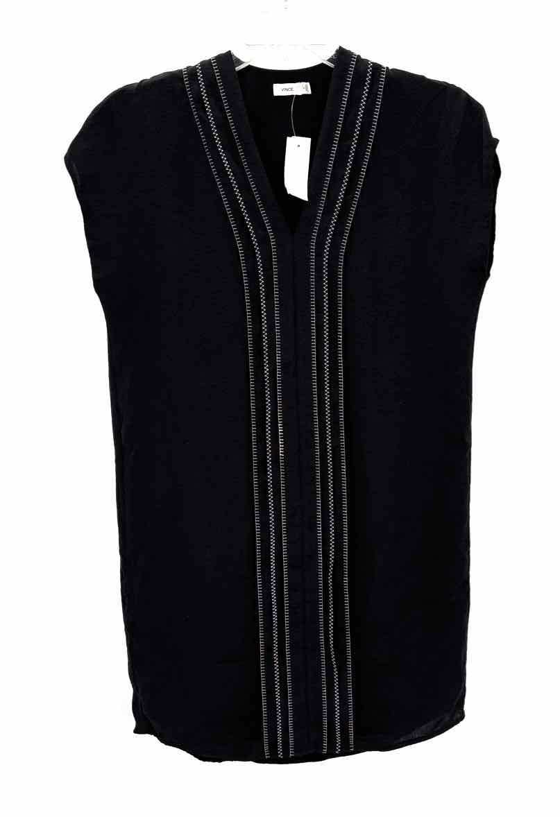 Size 4 VINCE Black Silk Dress