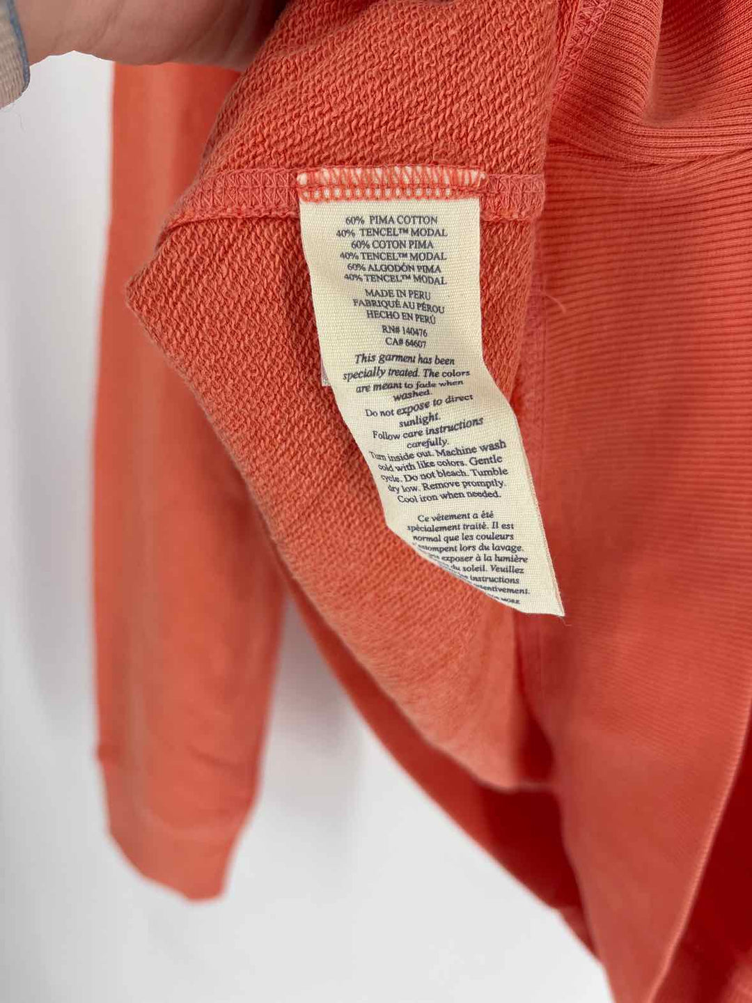 Size S FAHERTY Orange Sweater