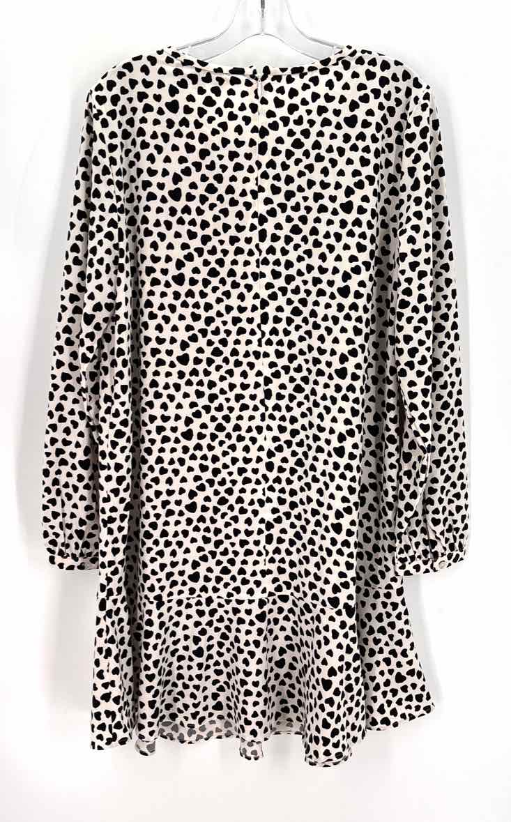 Size L LOFT White Print Dress