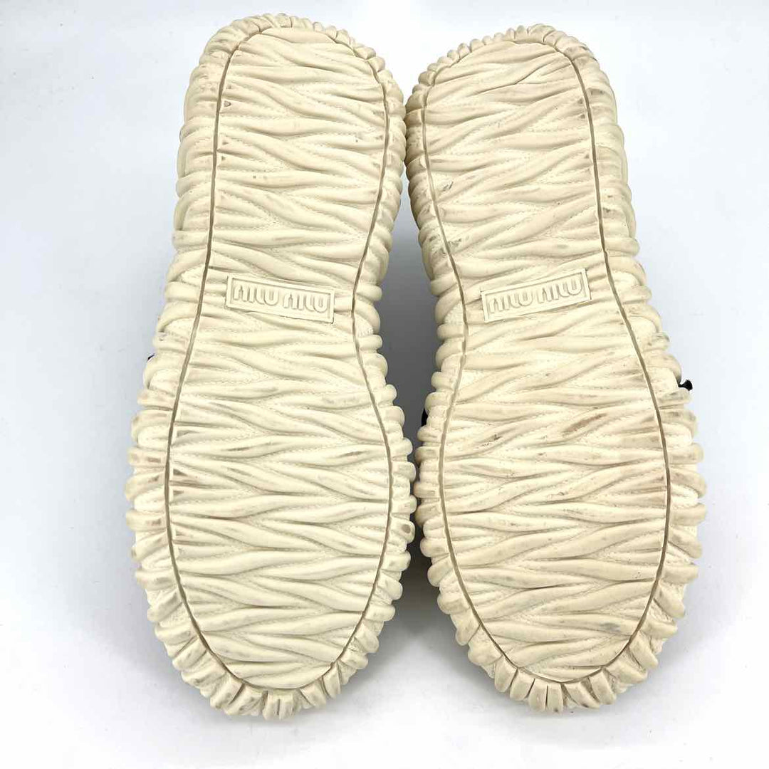 Shoe Size 36 MIU MIU Black Knit Sneakers