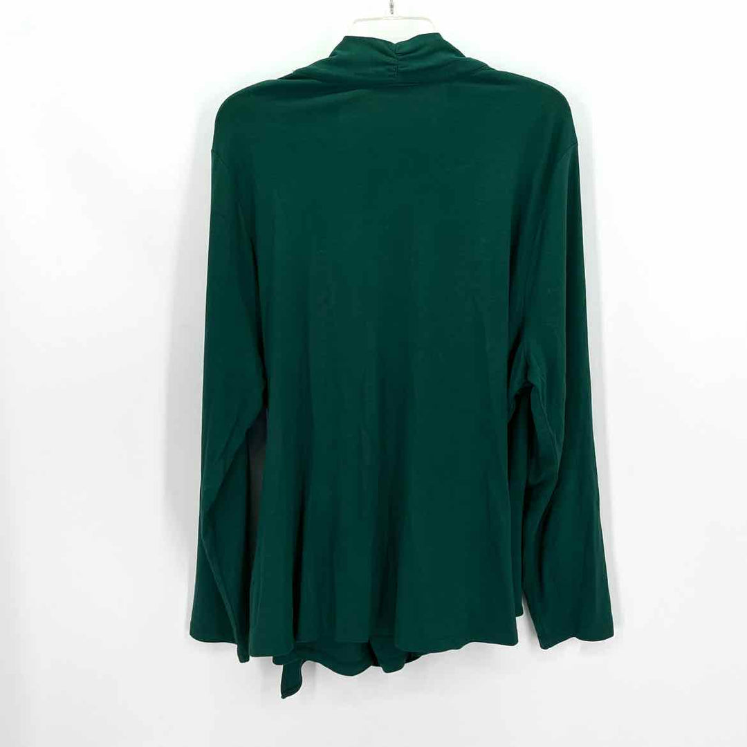 Size 2X SOFT SURROUNDINGS Green Cotton Shirt