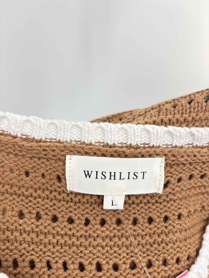 Size L WISHLIST Brown Sweater