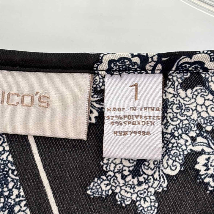 Size M Chico's Black Shirt