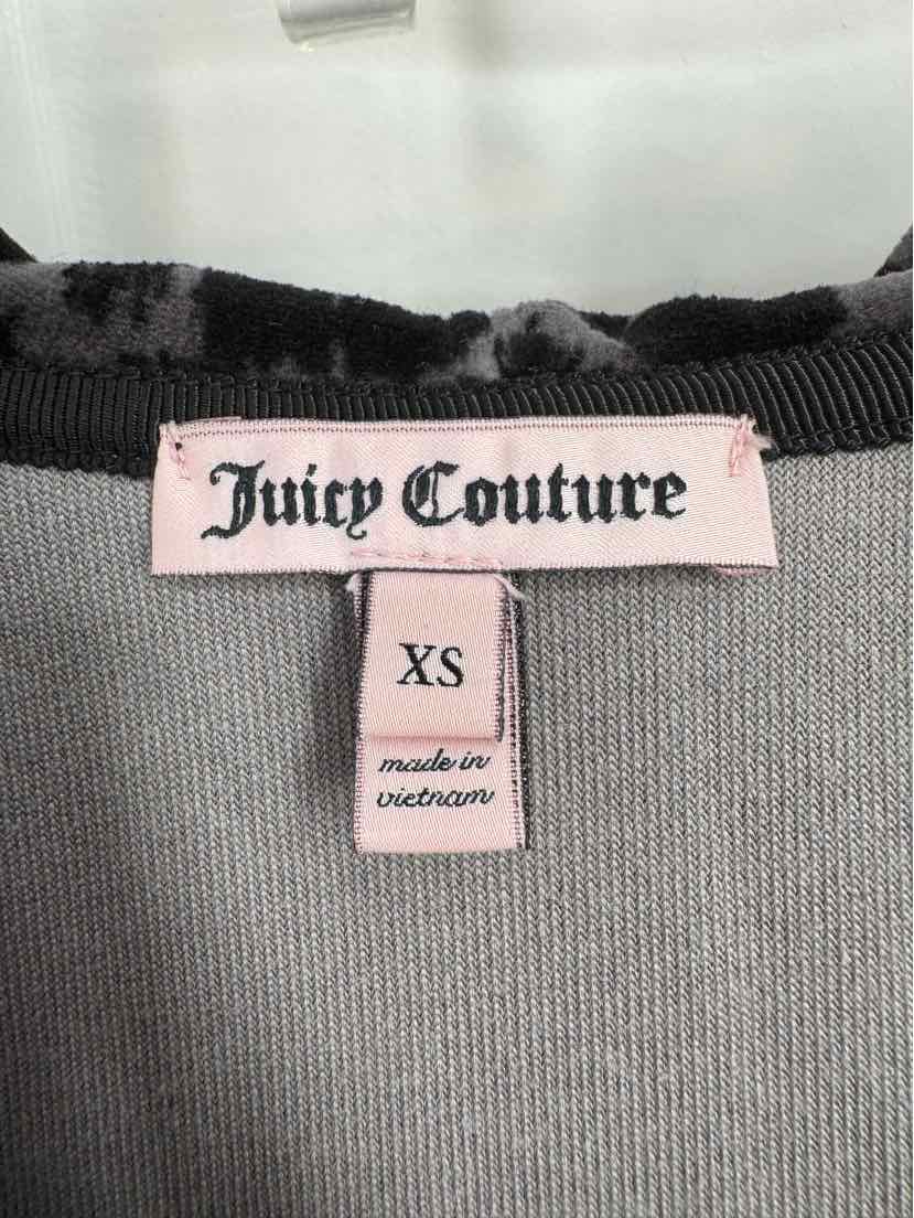 Size XS JUICY COUTURE Gray Velour Dress