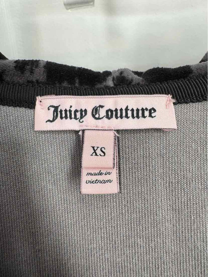Size XS JUICY COUTURE Gray Velour Dress
