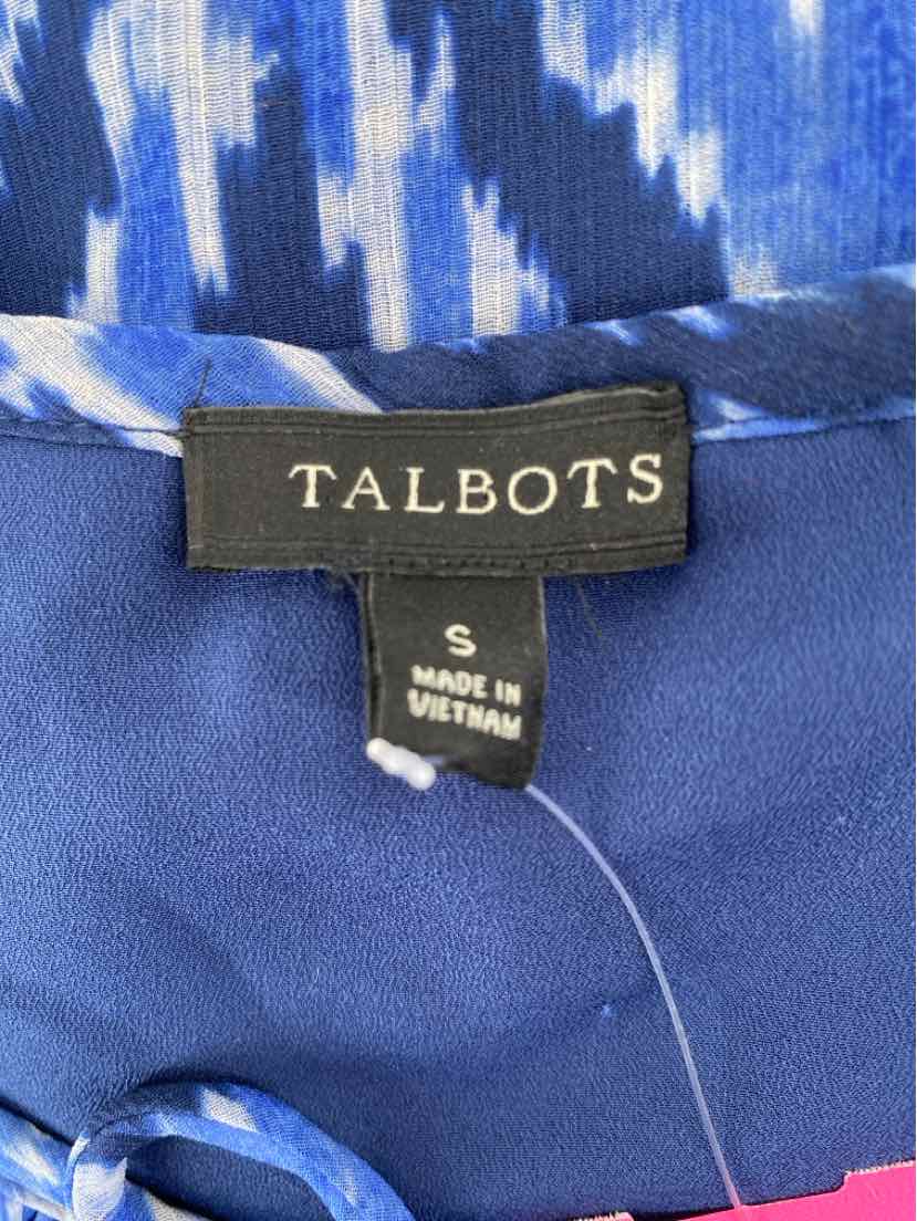 Size S Talbots Blue Print Shirt