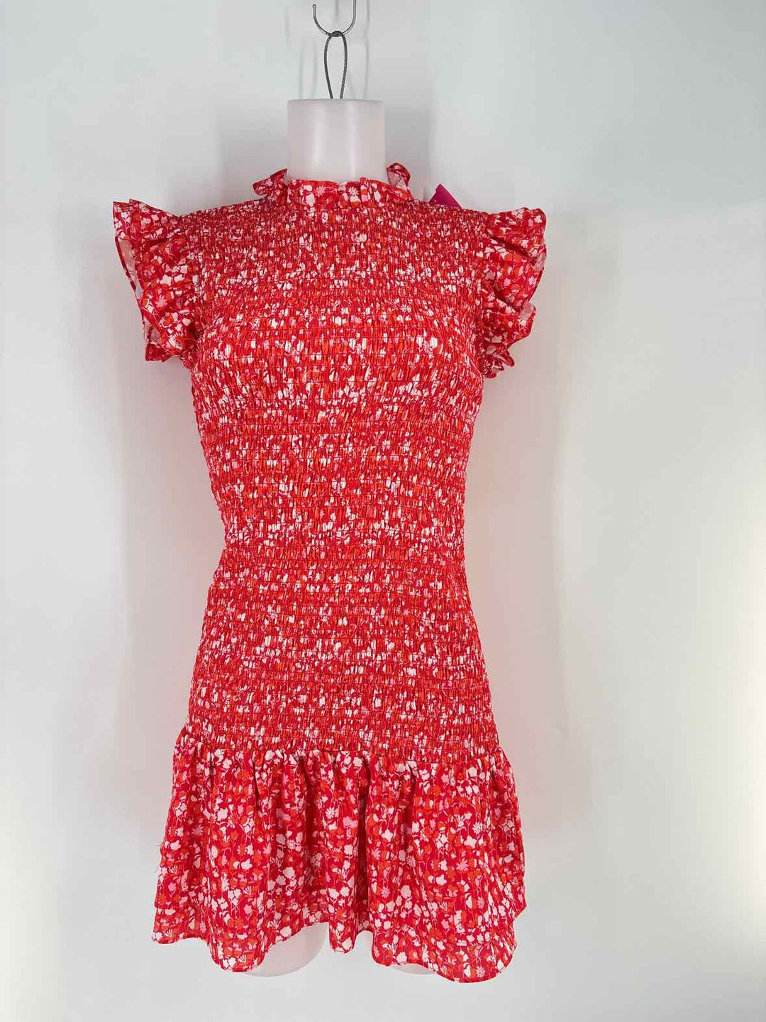 Size S FRENCH CONNECTION Red Print Dress
