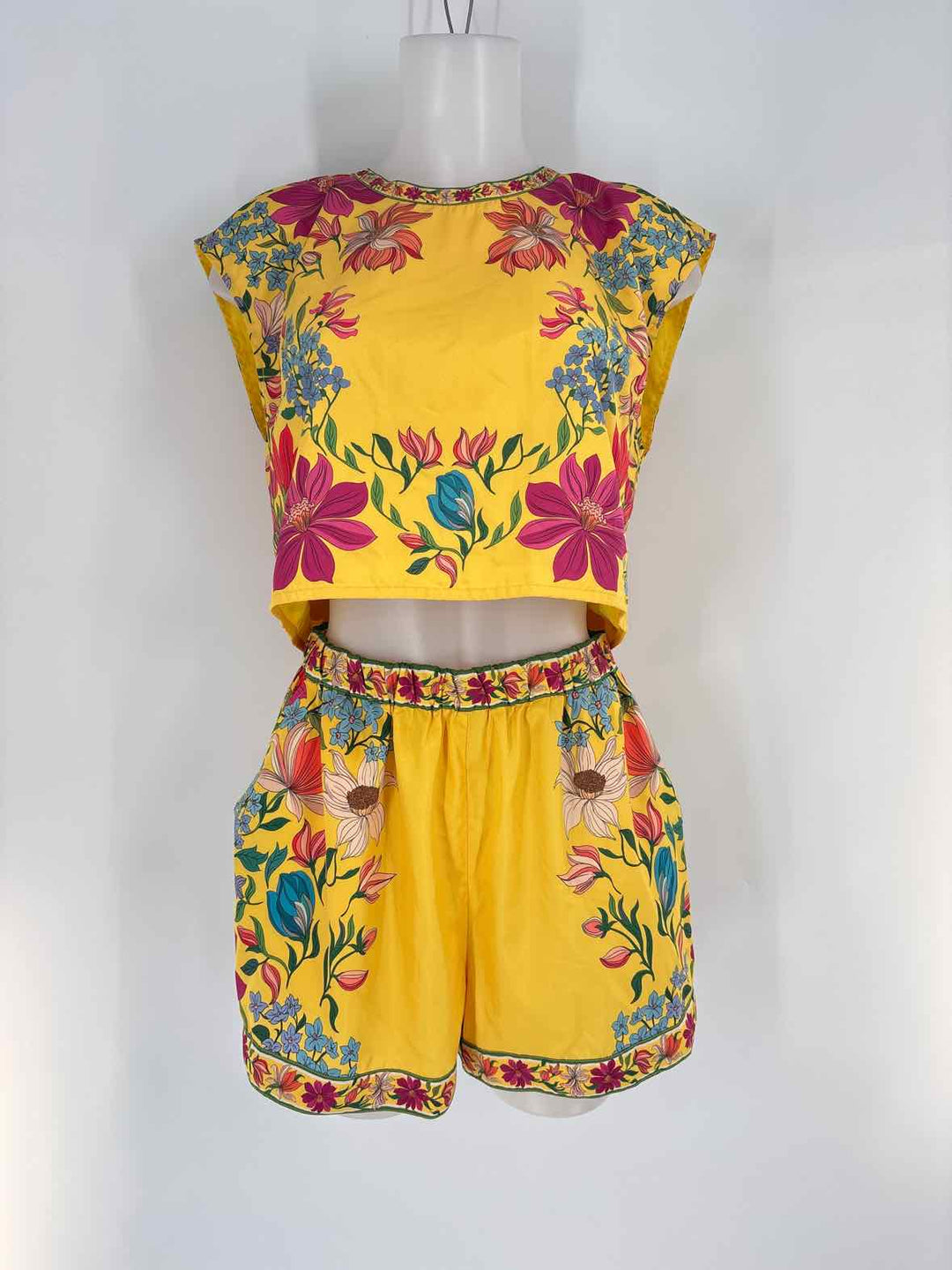 Size S Yellow 2 PC Dress