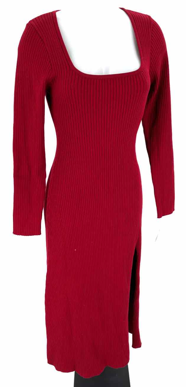 Size L ASTR Red Knit Dress