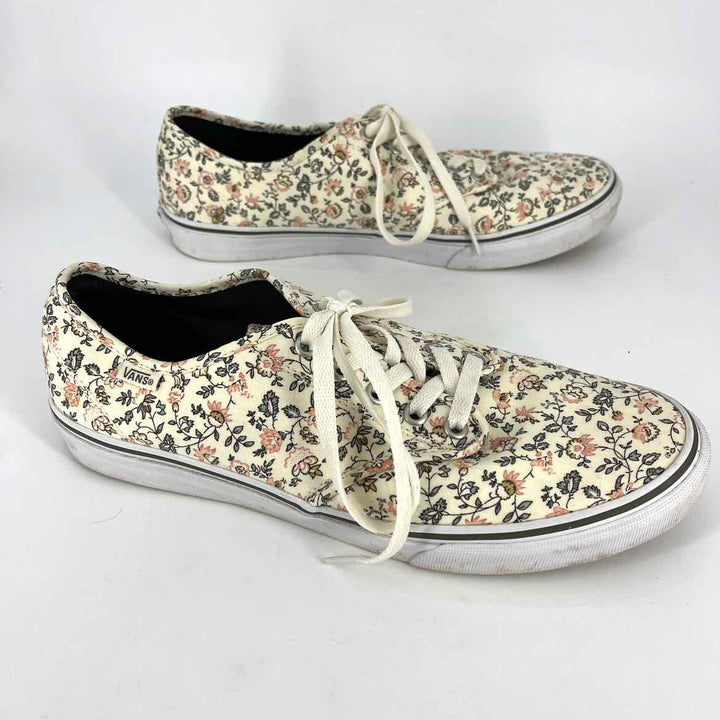 Shoe Size 11 Vans Ivory Canvas Sneakers