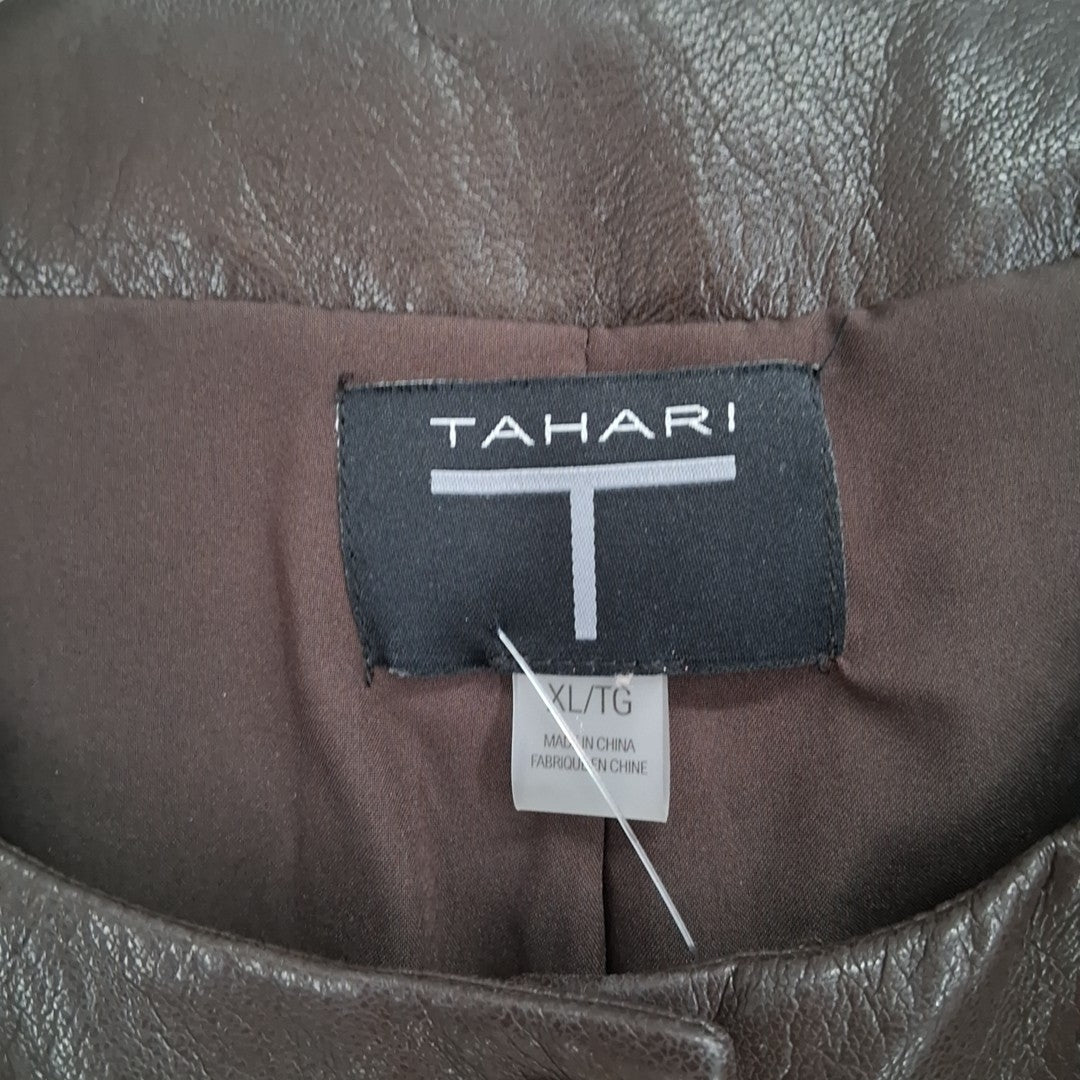 Size XL TAHARI Brown Jacket