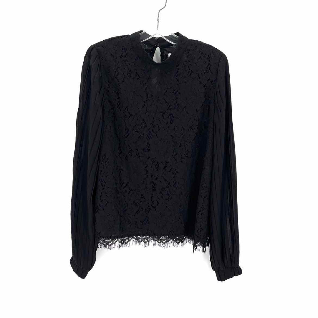 Size L DO+BE Black Lace Shirt
