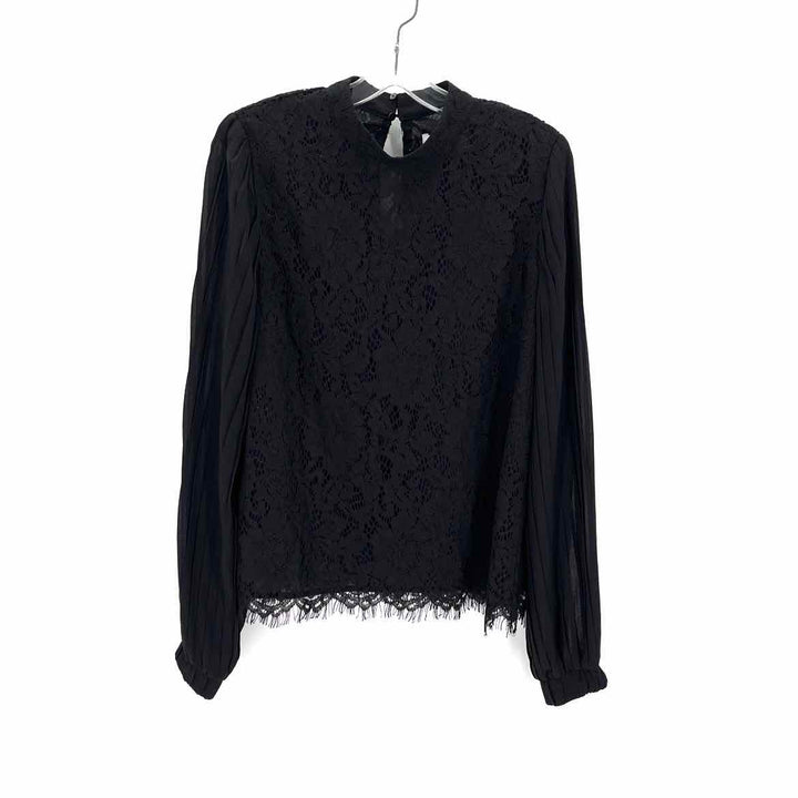 Size L DO+BE Black Lace Shirt