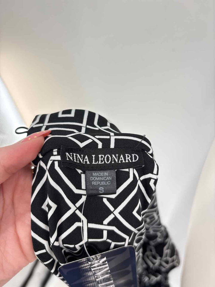 Size S NINA LEONARD Black/White Romper