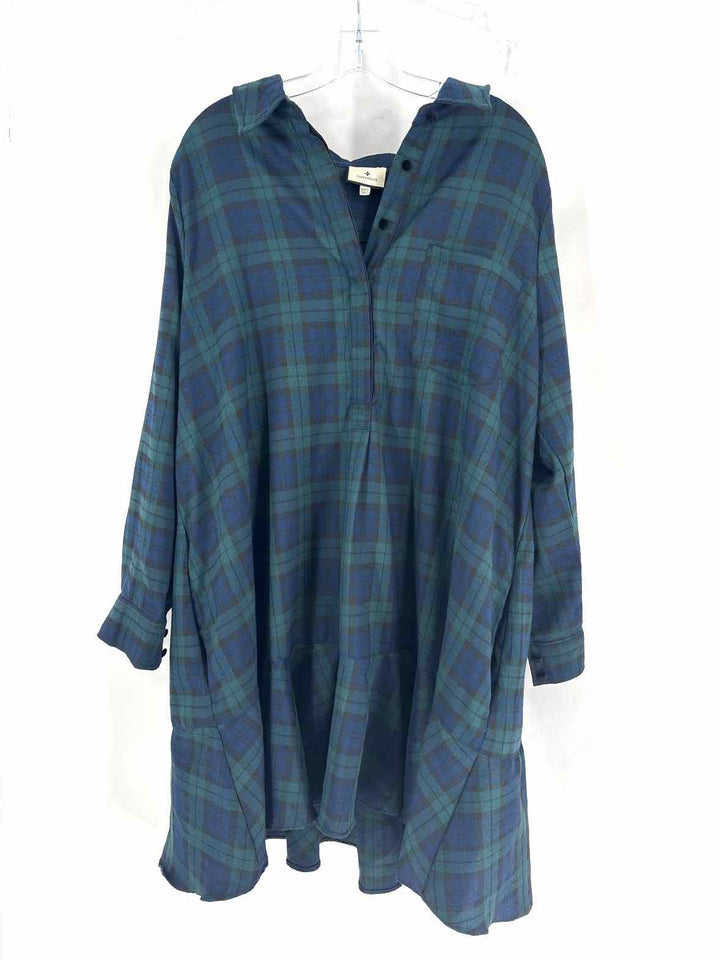 Size XXXL TUCKERNUCK Blue Print Dress