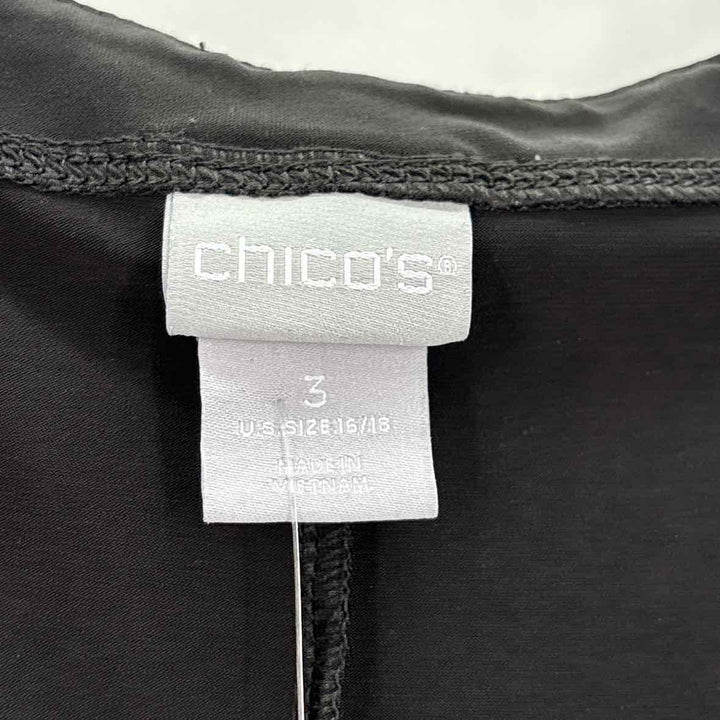 Size XL Chico's Black Knit Dress