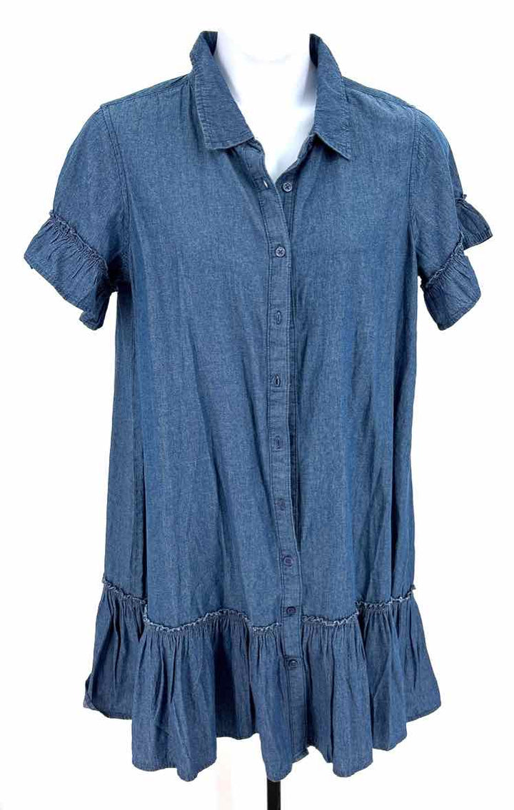 Size L Blue Denim Dress