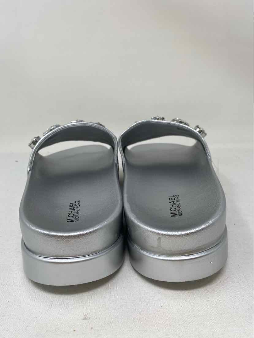 Shoe Size 9 Michael Kors Silver Sandals