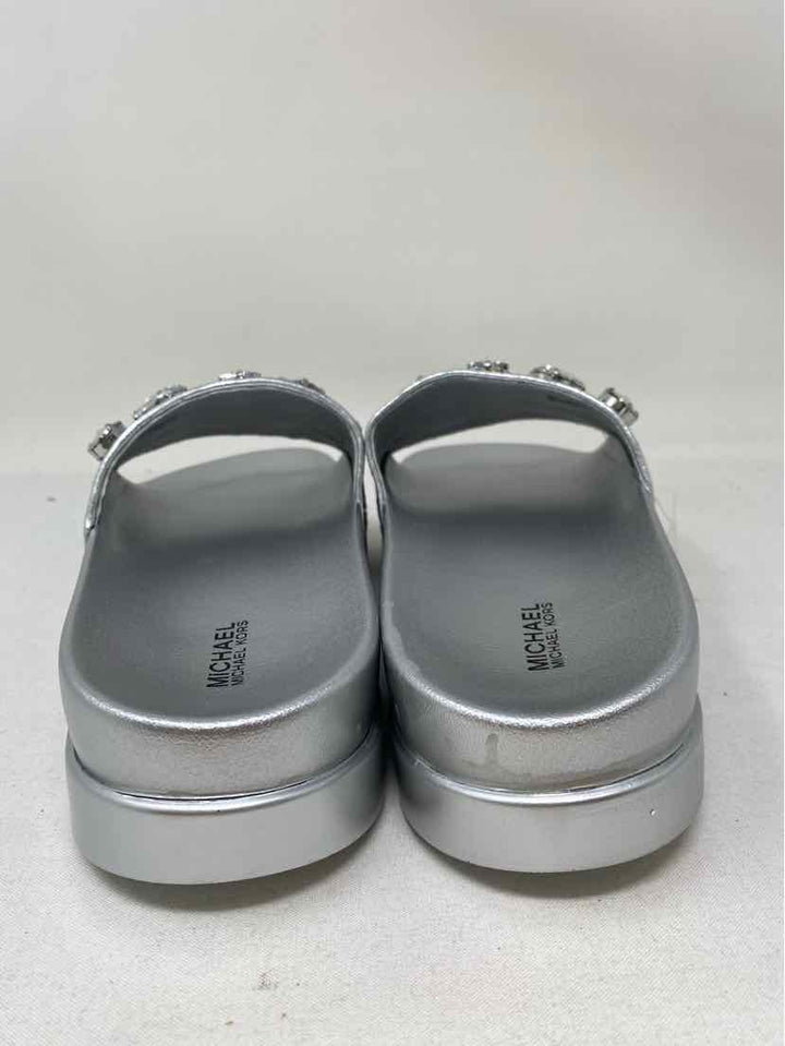 Shoe Size 9 Michael Kors Silver Sandals