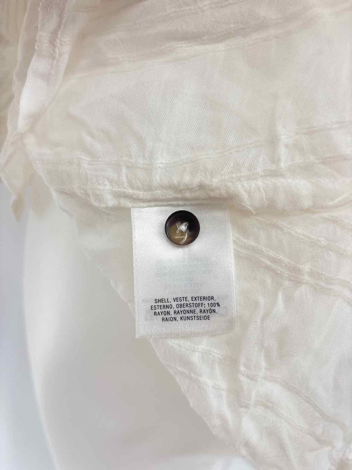 Size 12 Anthropologie Cream Shirt