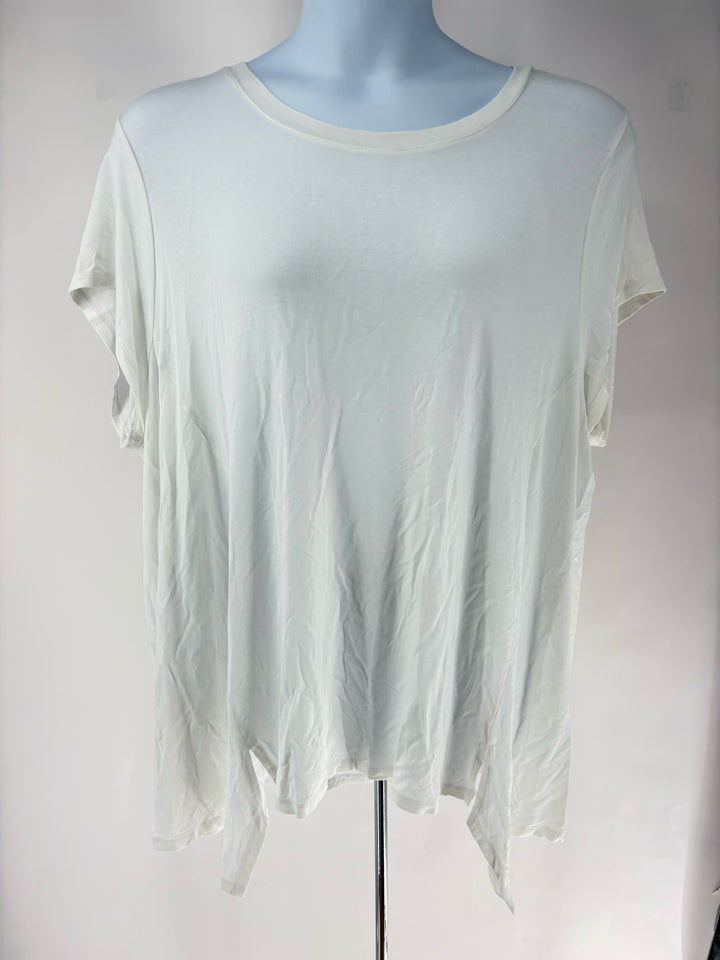 Size 3X White Cotton Shirt