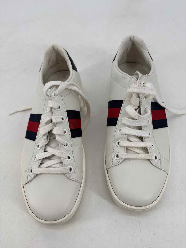 Shoe Size 39 Gucci White Leather Luxury - Sneakers