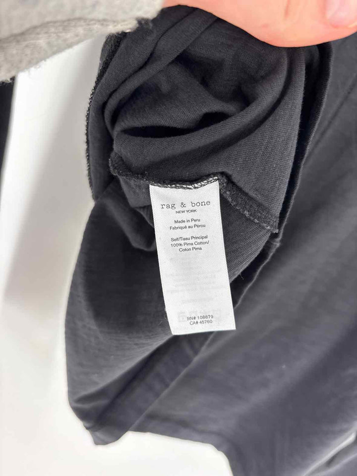 Size L RAG & BONE Black Shirt