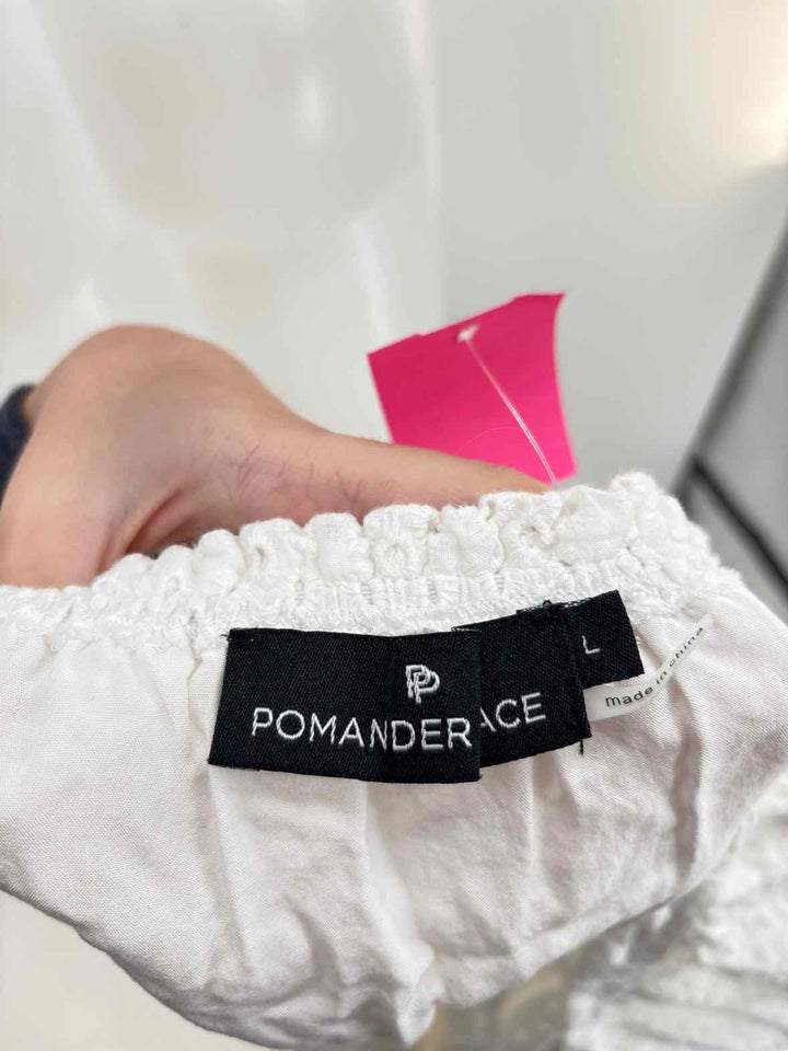 Size L POMANDER PLACE White Shirt