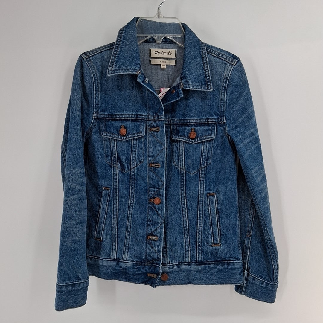 Size XXS MADEWELL Blue Denim Jacket