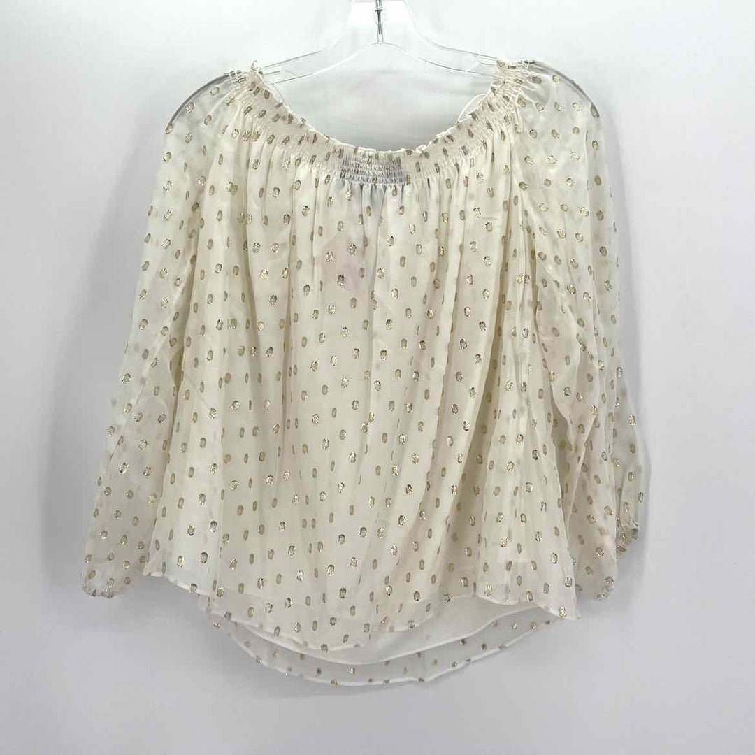 Size L NICOLE MILLER Gold Shirt