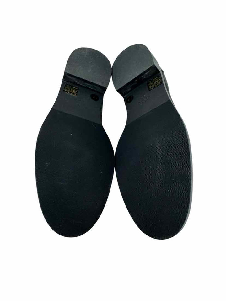 Shoe Size 11 Stuart Weitzman Black Leather Loafers