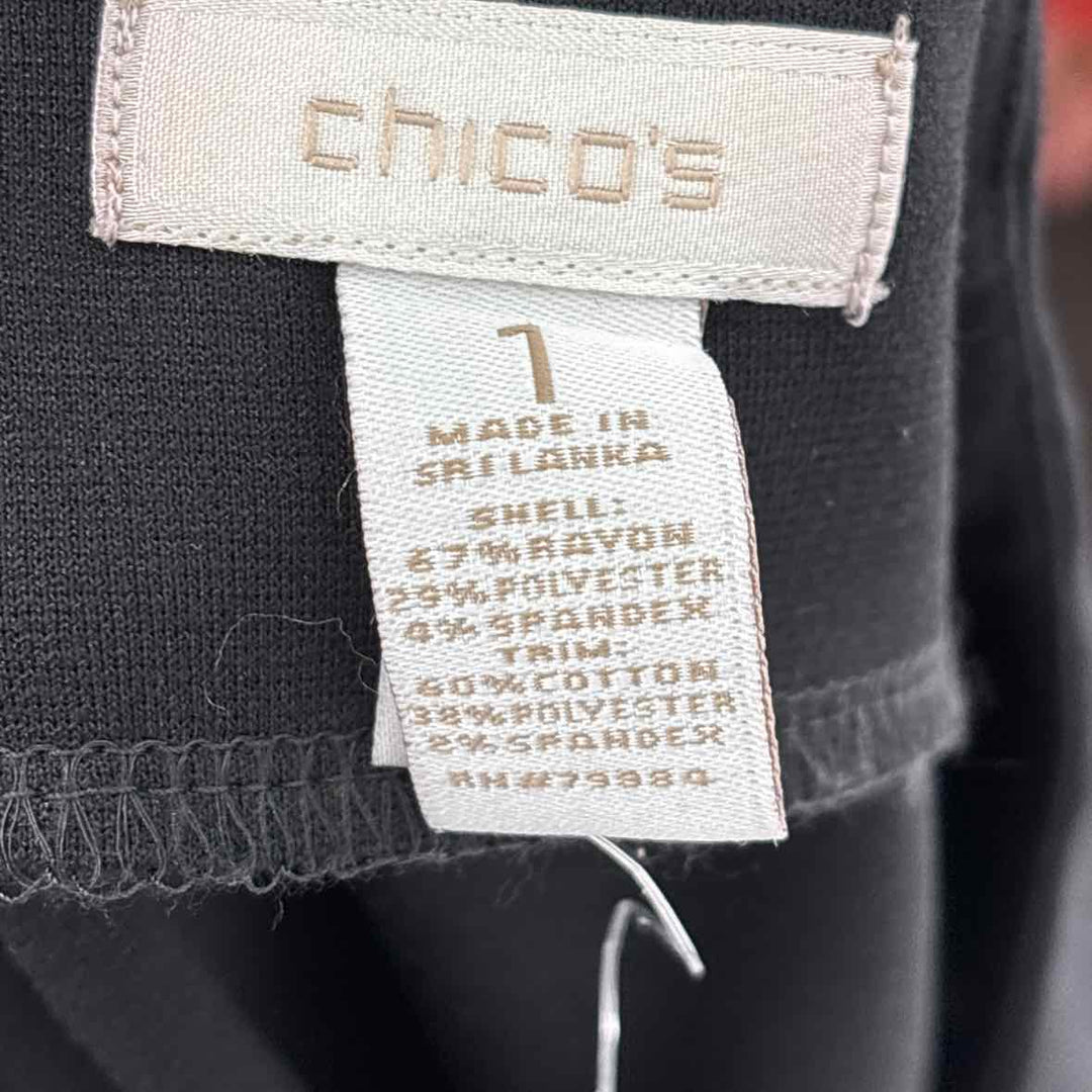 Size M Chico's Black Dress