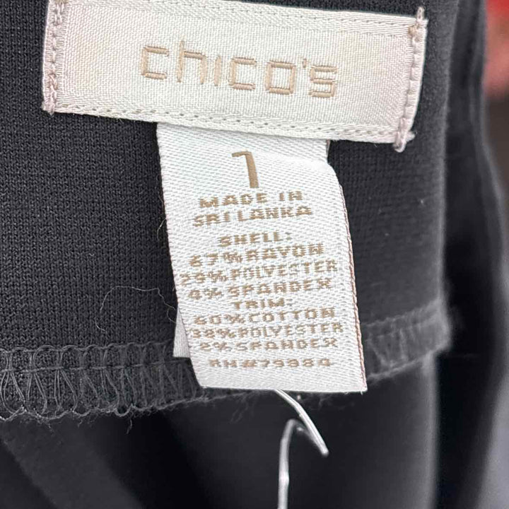 Size M Chico's Black Dress