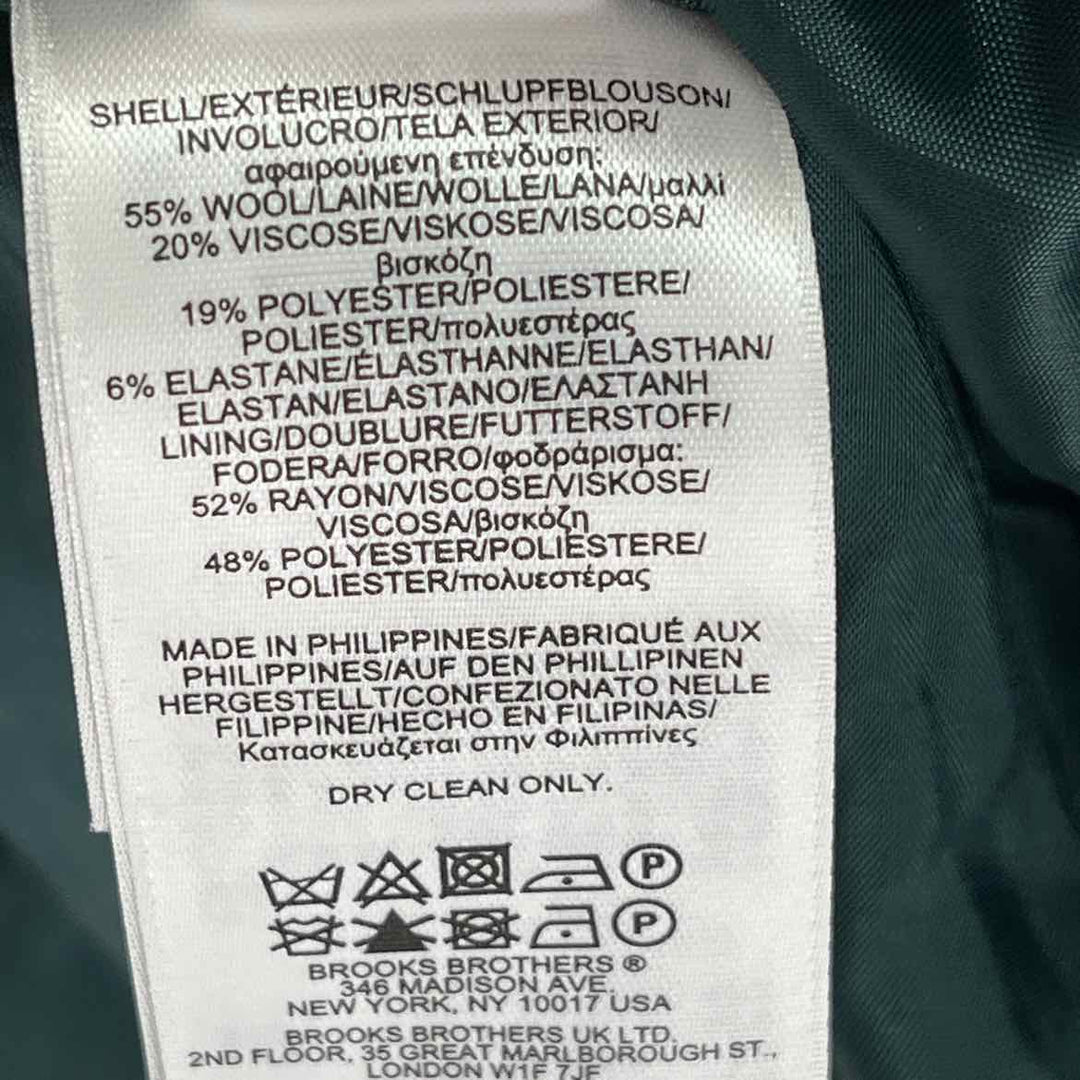 Size 8 Brooks Brothers Green Dress