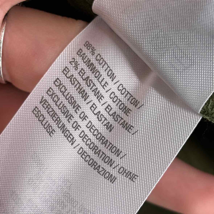Size M ISAAC MIZRAHI Olive Corduroy Jacket