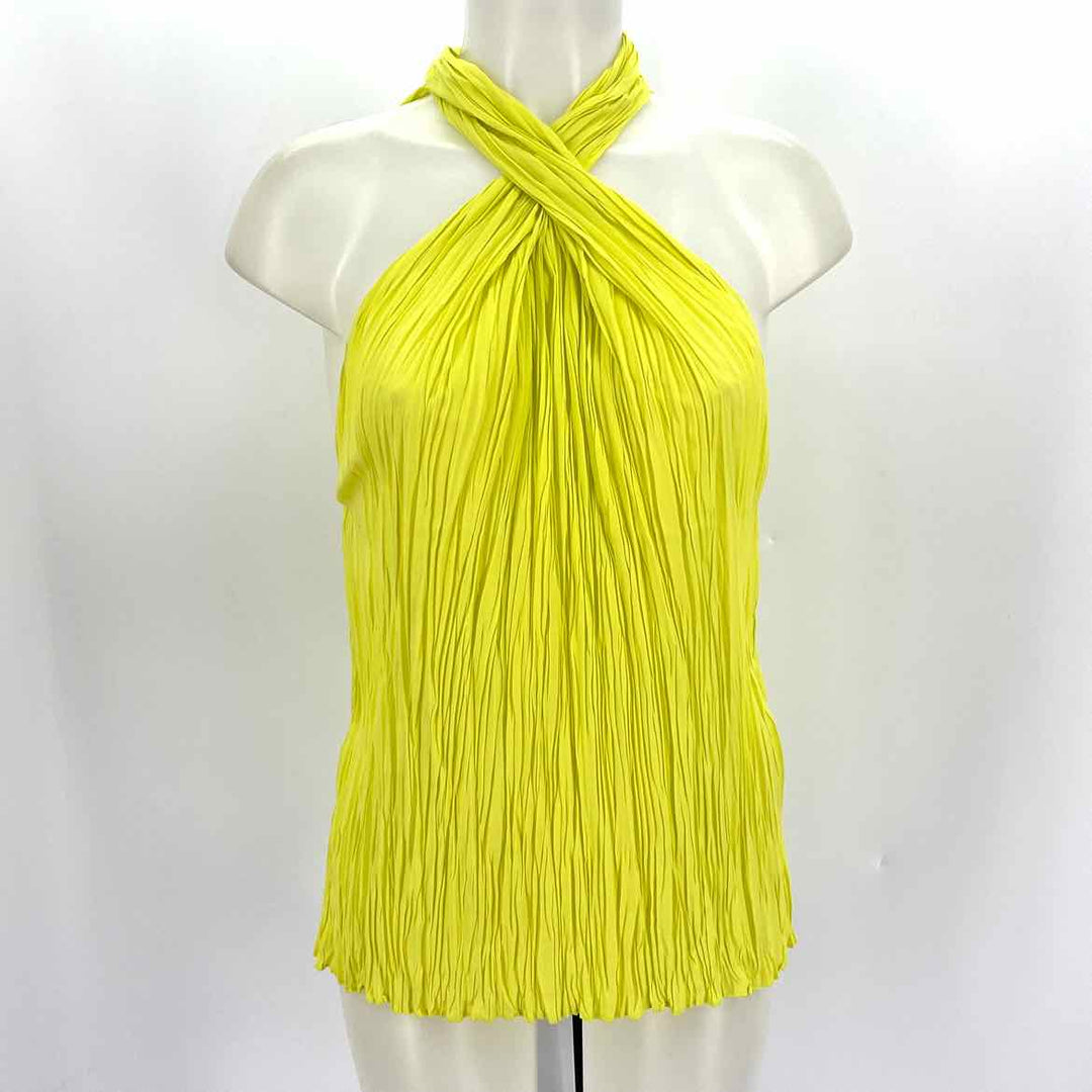 Size 14 White House Black Market Lime Green Shirt