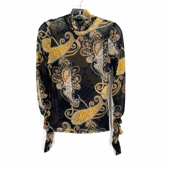 Size S GUESS Black Print Shirt