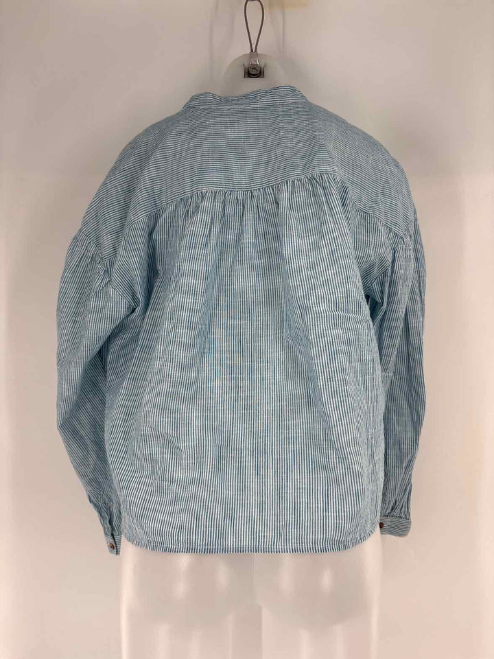Size M Blue Print Shirt