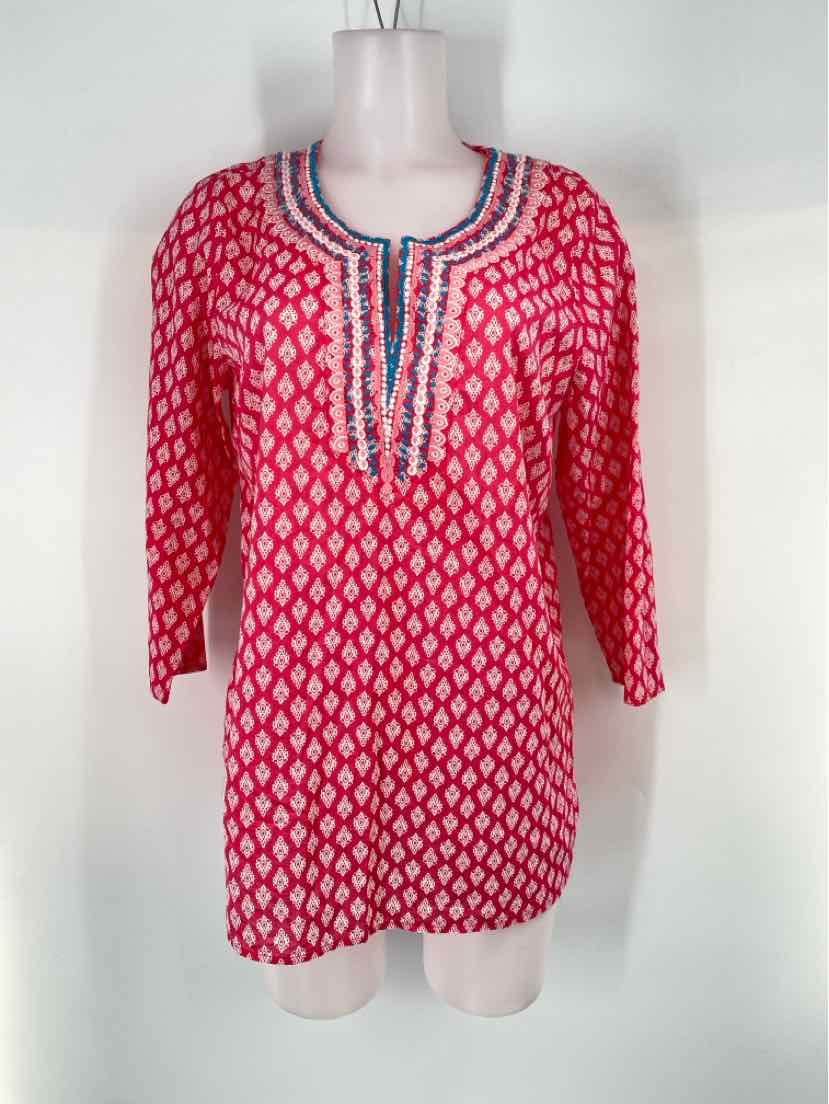 Size M Talbots PINK PRINT Shirt
