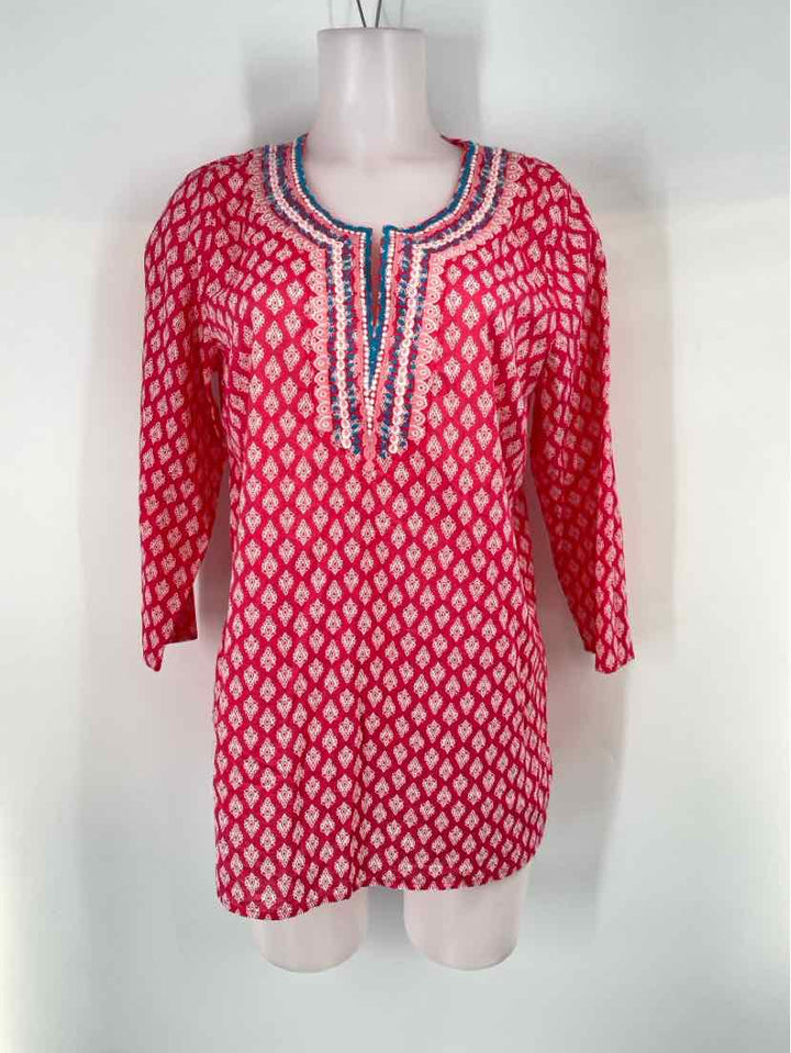Size M Talbots PINK PRINT Shirt