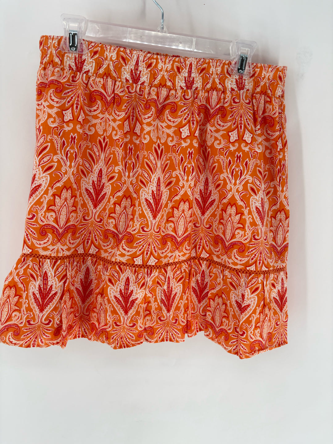 Size L LOFT Orange Skirt