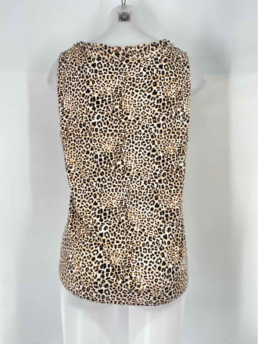 Size L Chico's Brown Print Shirt